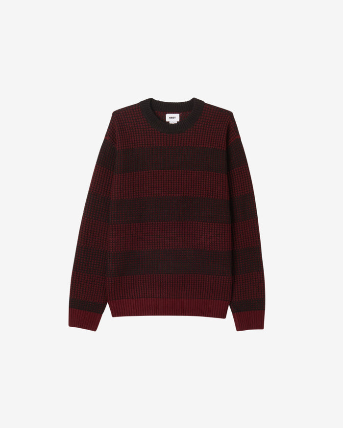 obey jason sweater zinfandel multi