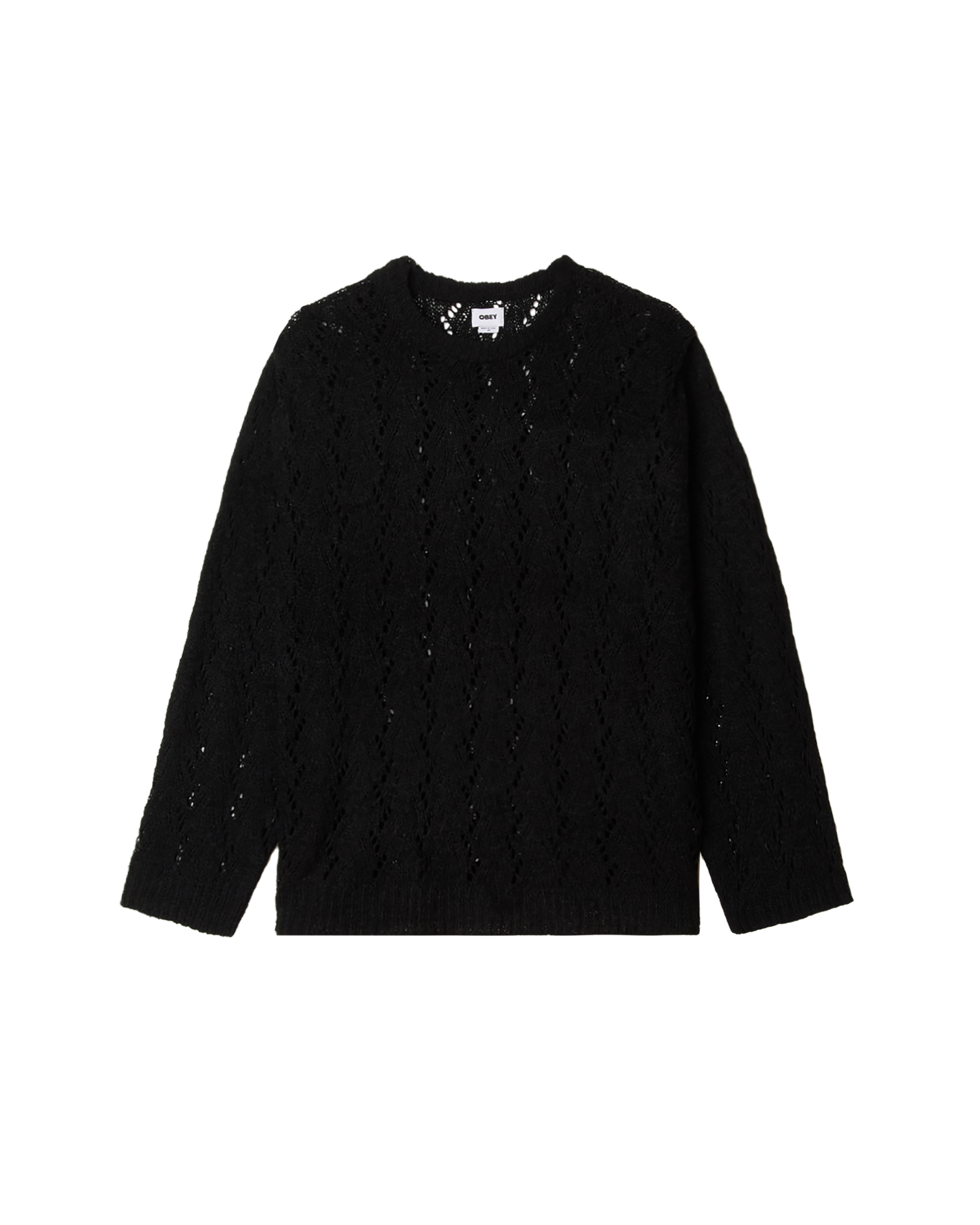 obey shimoda sweater digital black