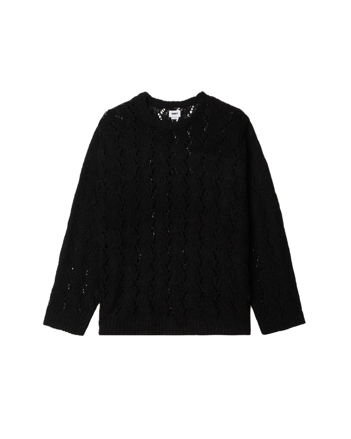 obey shimoda sweater digital black