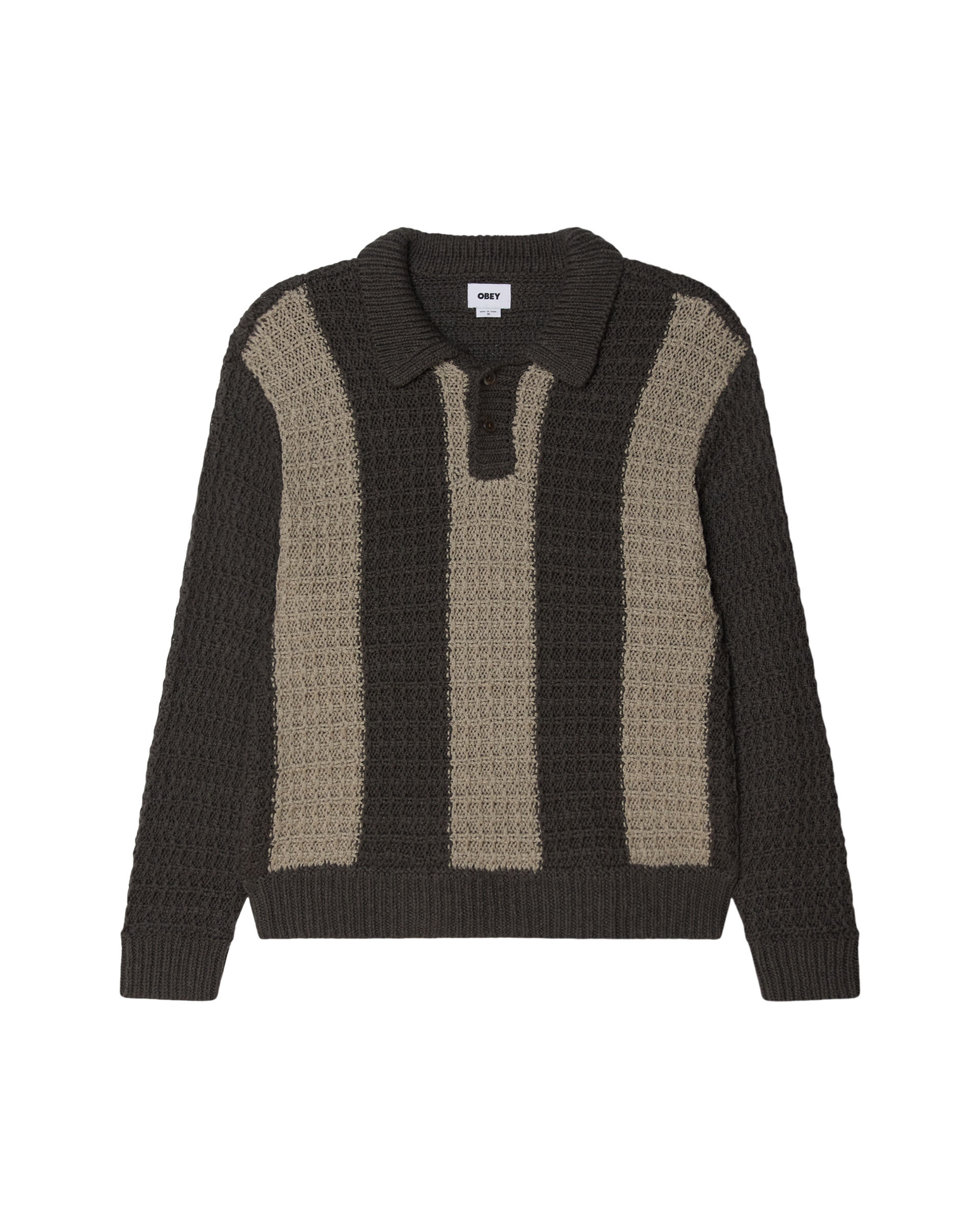 TEXTURED RUGBY POLO – OBEY CLOTHING