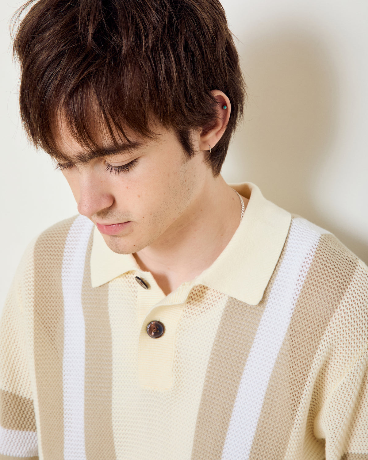 obey seth polo unbleached multi