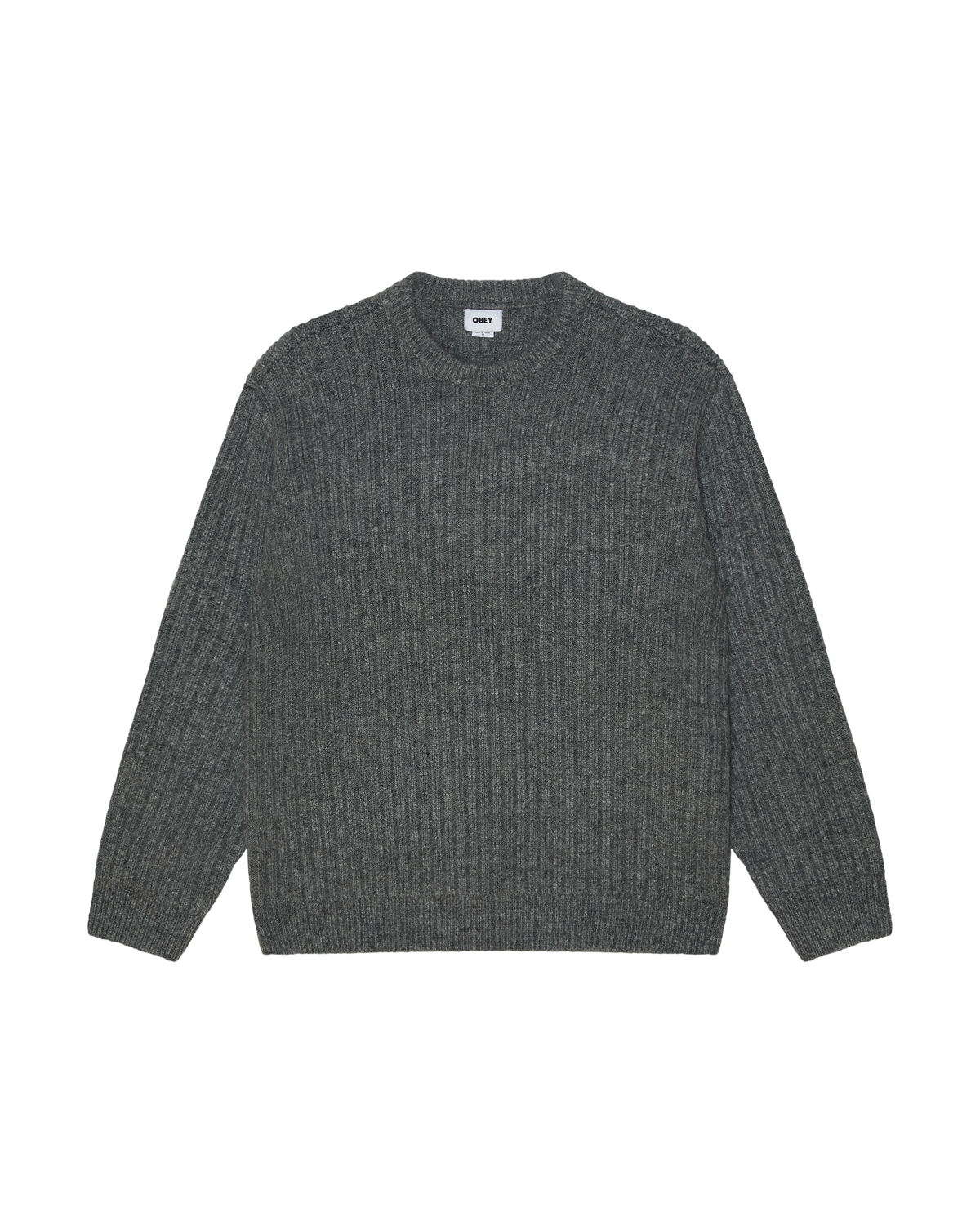 obey-drex-sweater-heather-charcoal (zoomed)