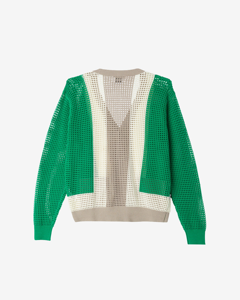 ANDERSON 60’S CARDIGAN GREEN MULTI | OBEY Clothing