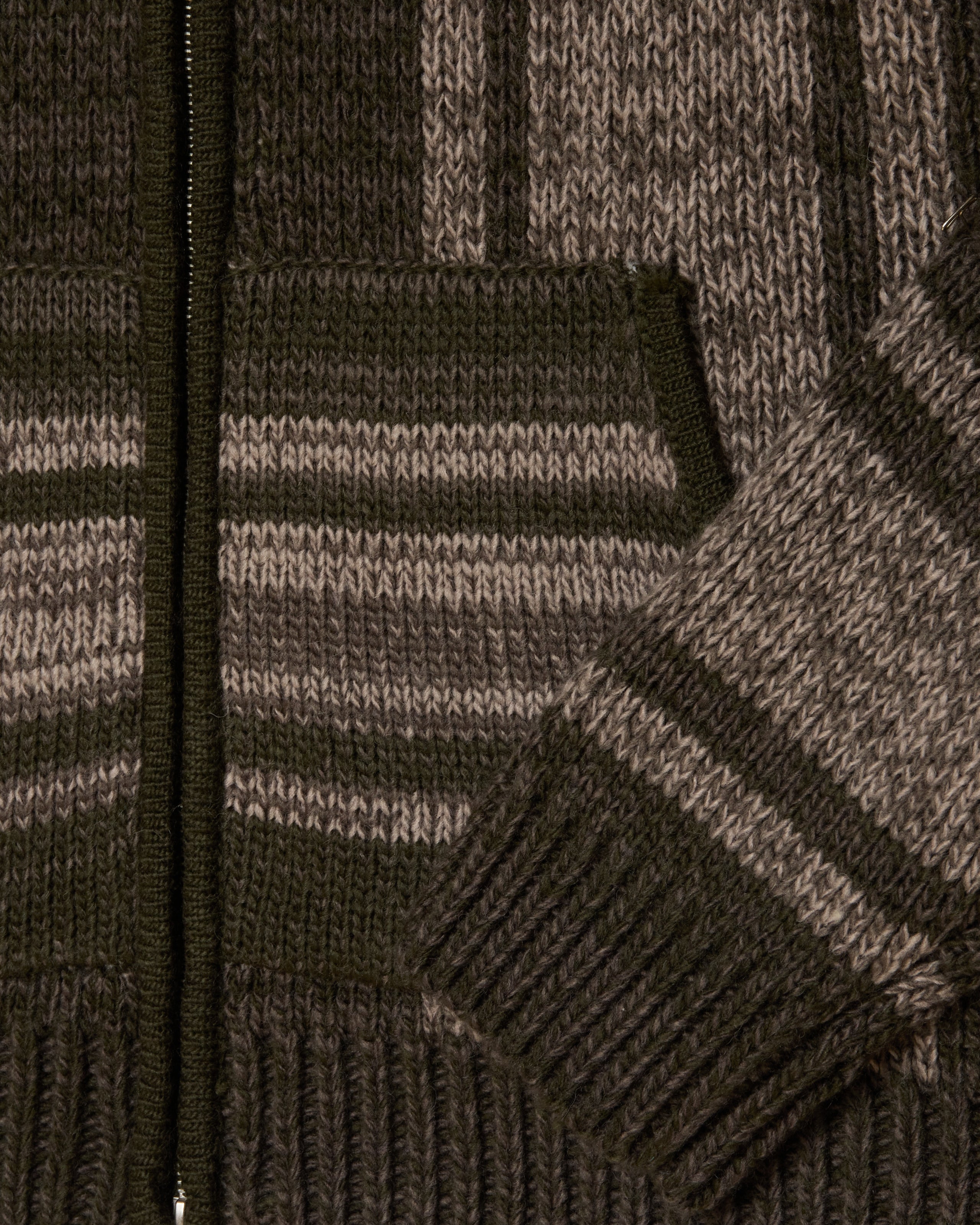 ZIP UP BAJA SWEATER (zoomed)