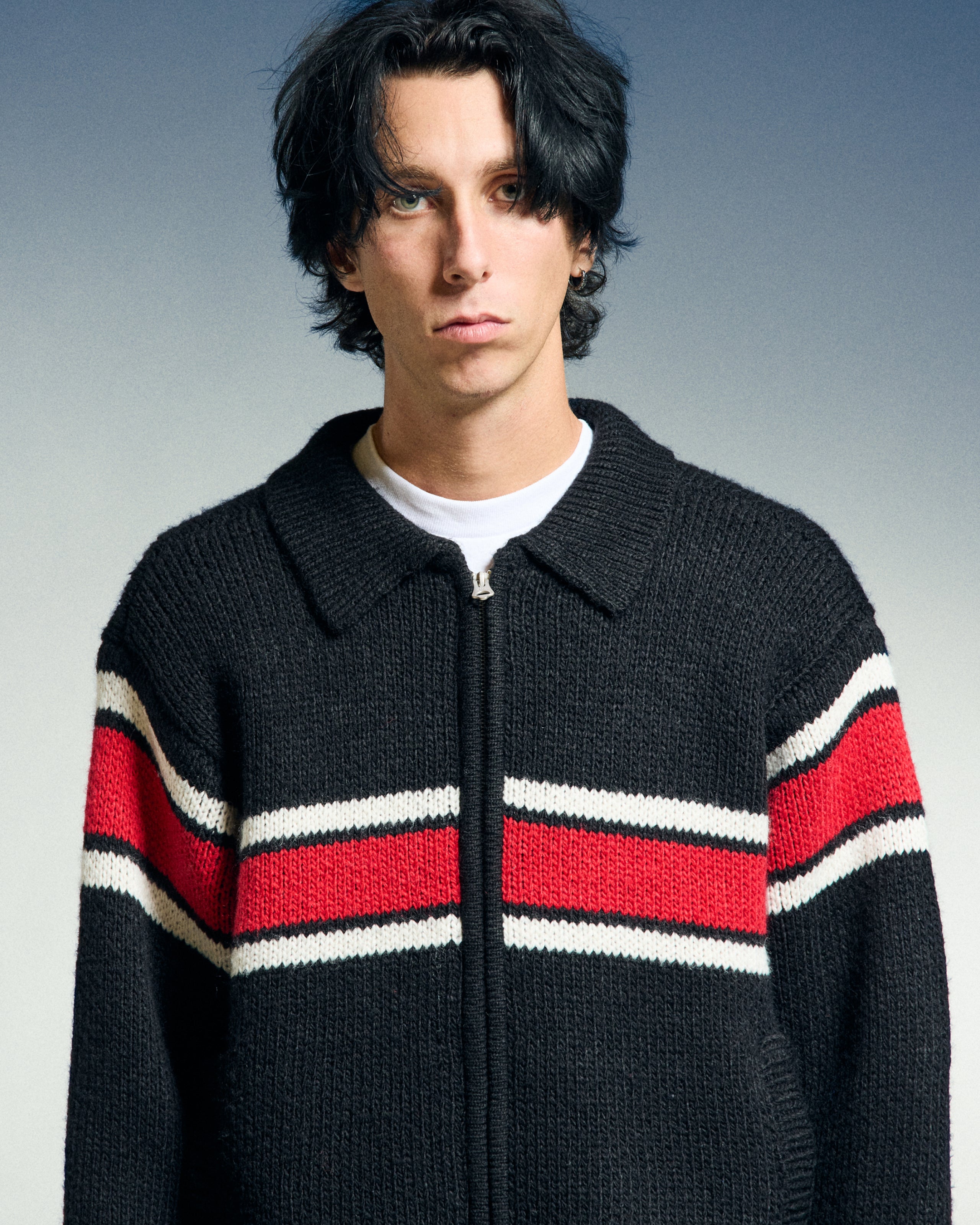 BERNARD ZIP UP SWEATER (zoomed)
