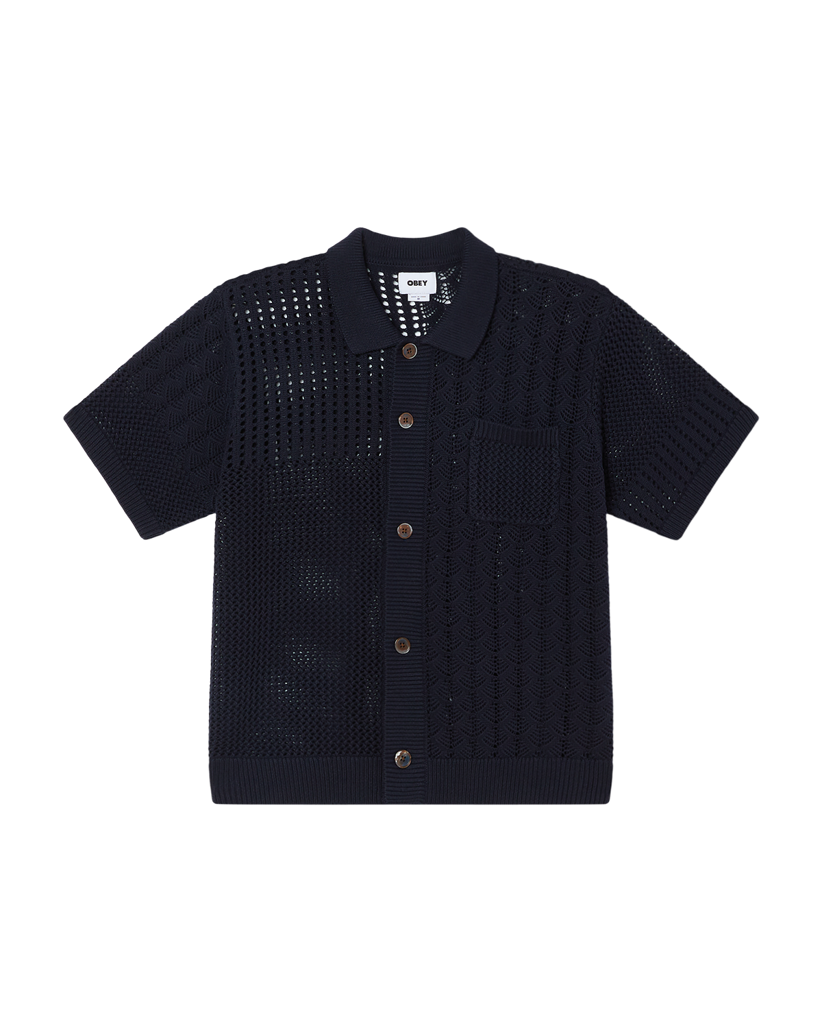 obey preston sweater shirt navy