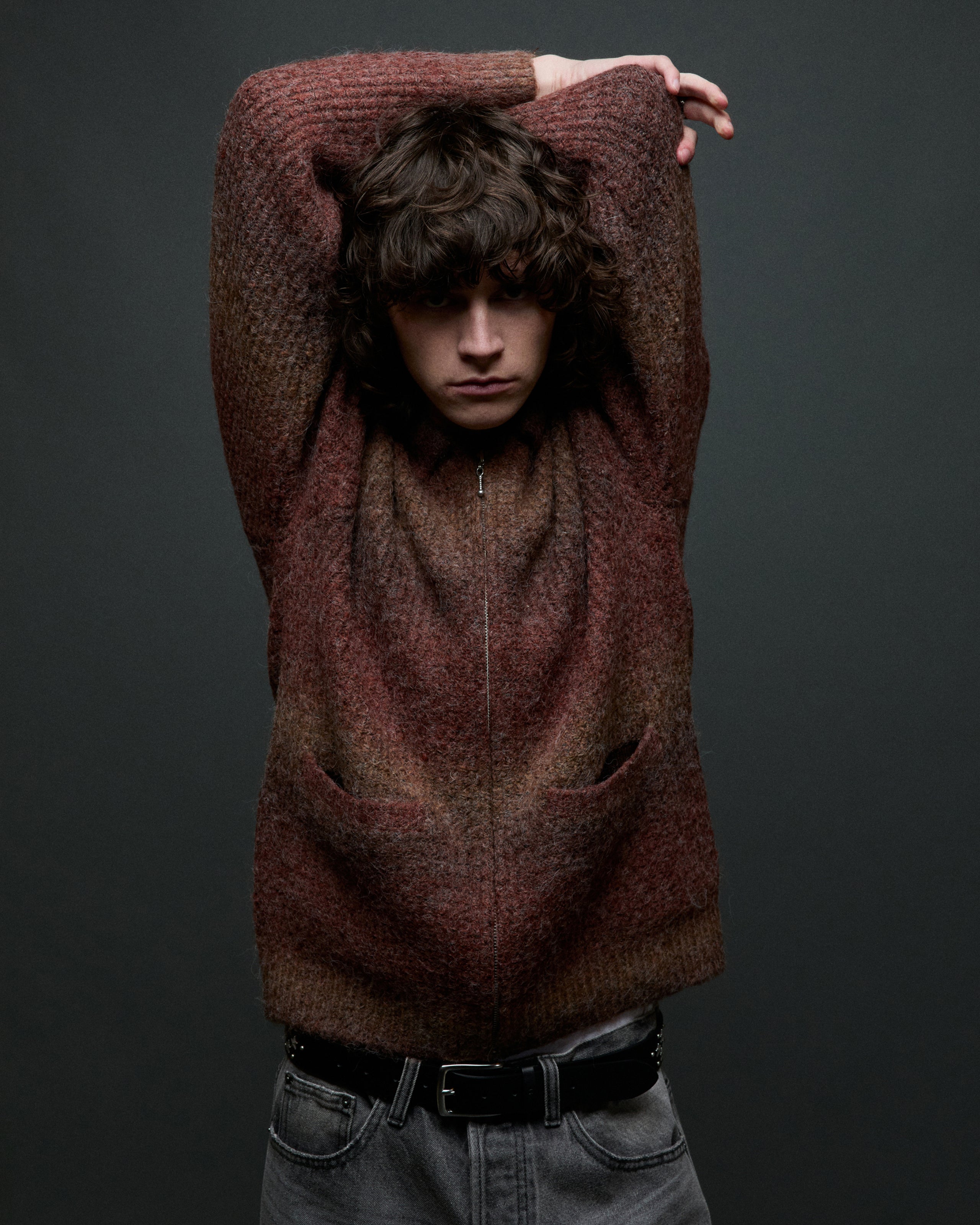 obey-anton-gradient-cardigan-brown-multi (zoomed)