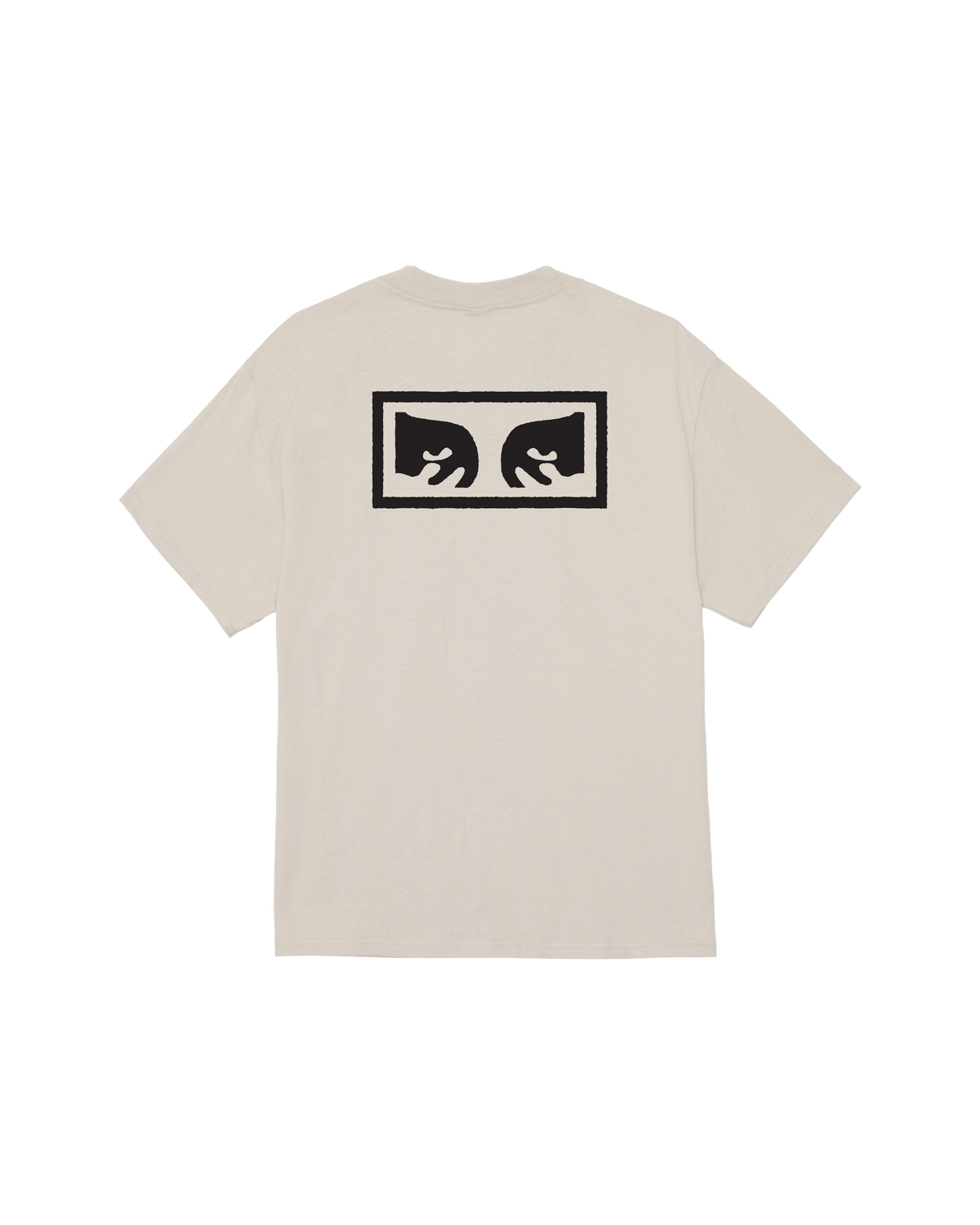 obey eyes iii classic t shirt silver grey