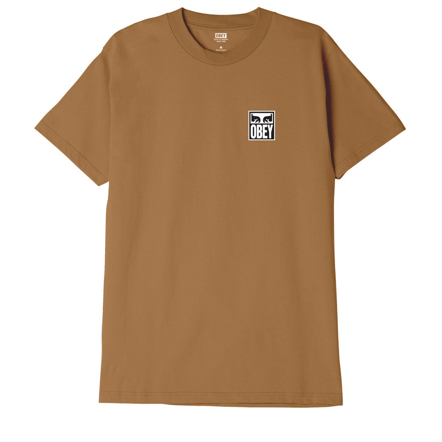 obey eyes icon ii classic t shirt brown sugar