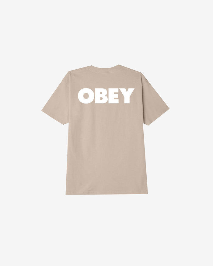 obey bold obey ii classic t shirt sand