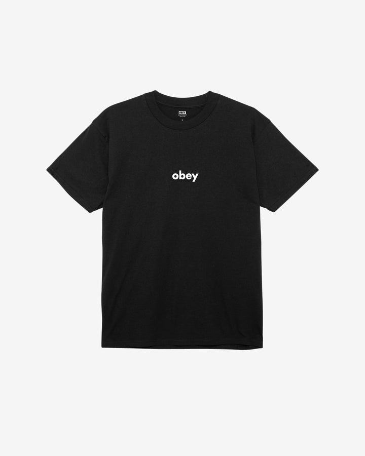 OBEY LOWER CASE II CLASSIC T-SHIRT BLACK