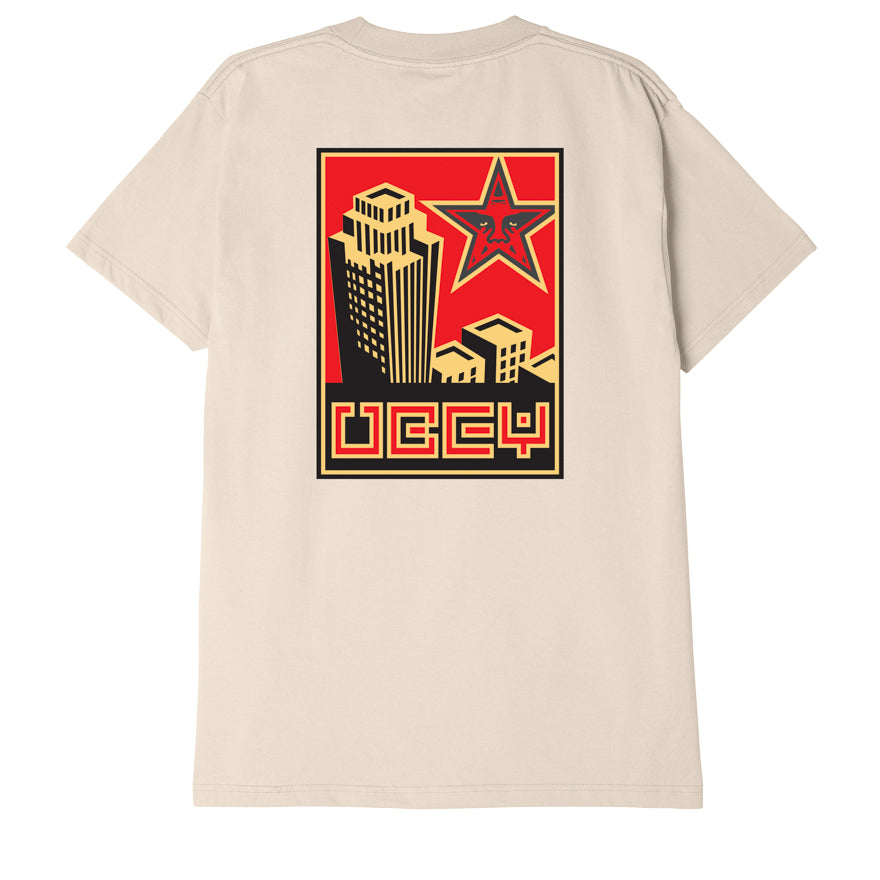 BUILDING CLASSIC T-SHIRT CREAM | OBEY Clothing