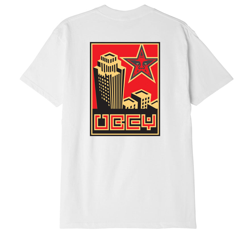 BUILDING CLASSIC T-SHIRT BUILDING CLASSIC T-SHIRT WHITE | OBEY Clothing
