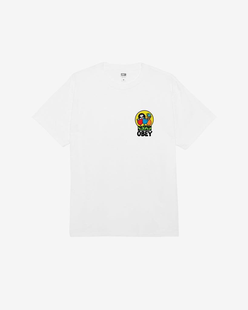 WAS HERE CLASSIC T-SHIRT WHITE | OBEY Clothing