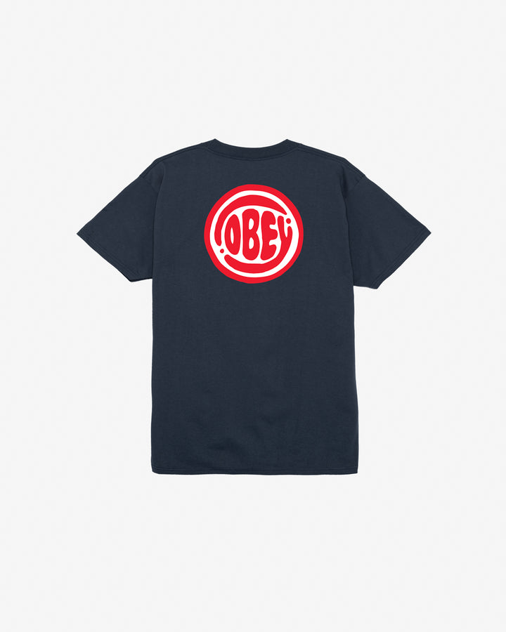 OBEY BUBBLE CLASSIC T-SHIRT NAVY