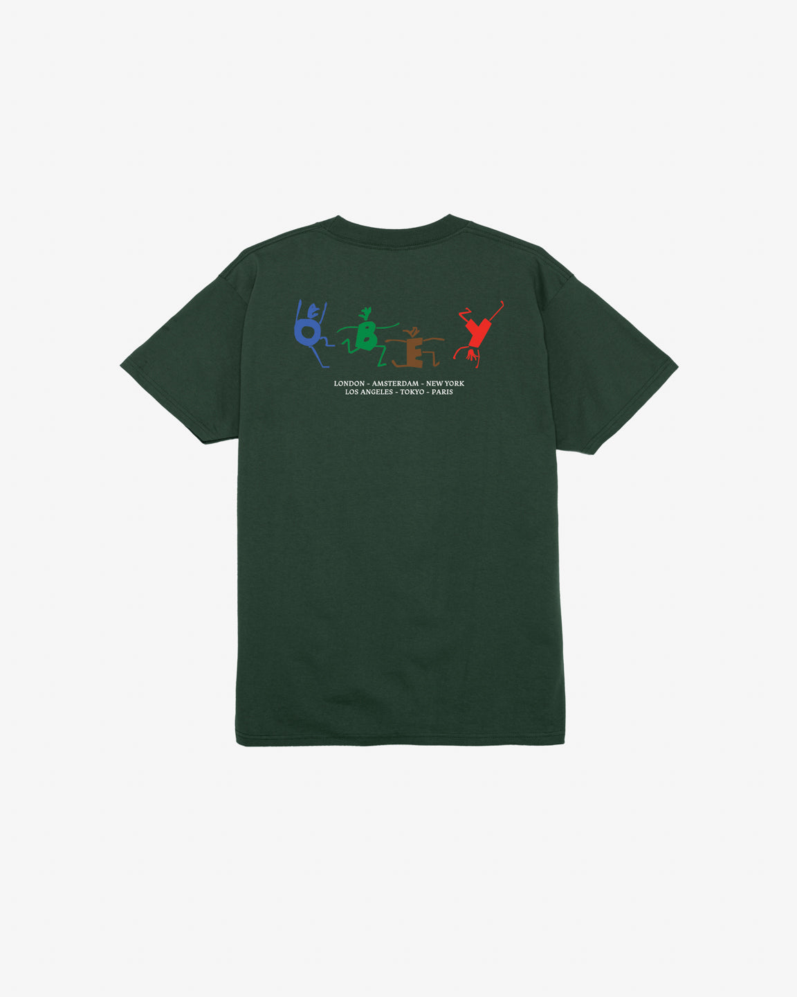 obey play classic t shirt forest green