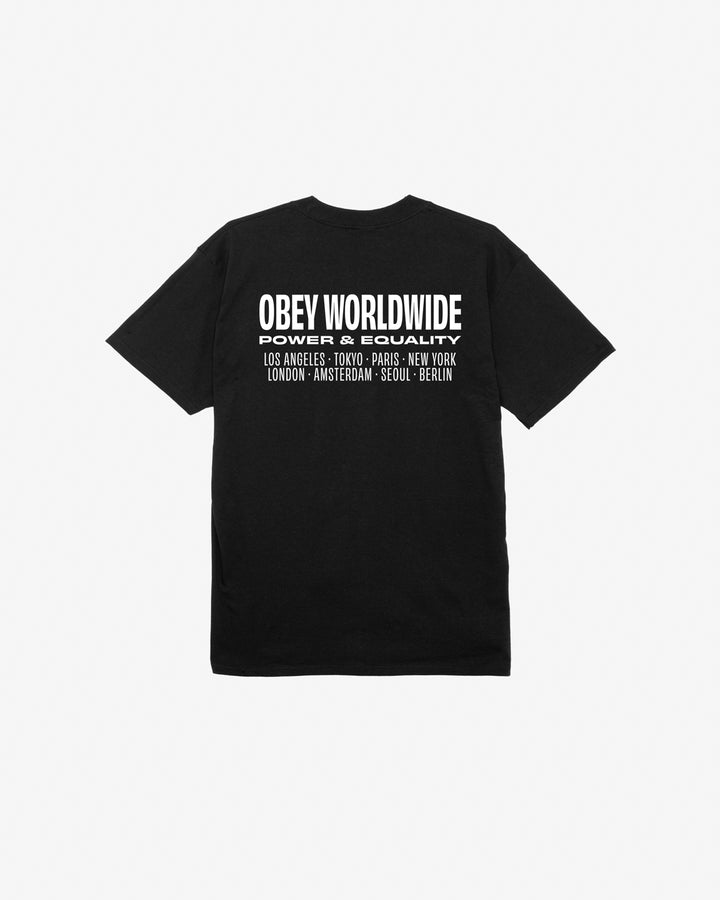 WORLDWIDE POWER & EQUALITY CLASSIC T-SHIRT BLACK