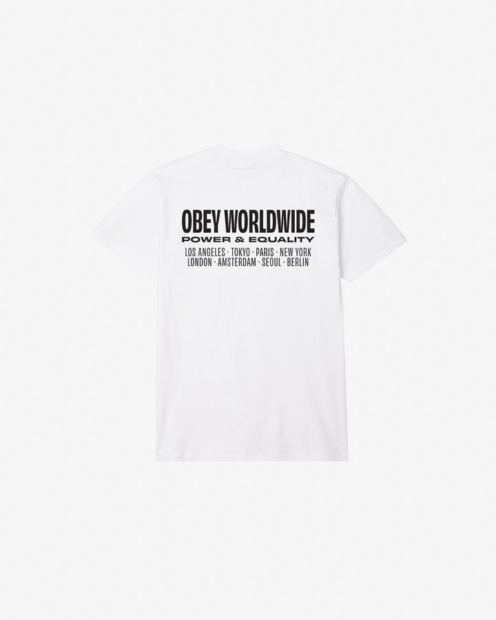 WORLDWIDE POWER & EQUALITY CLASSIC T-SHIRT WHITE