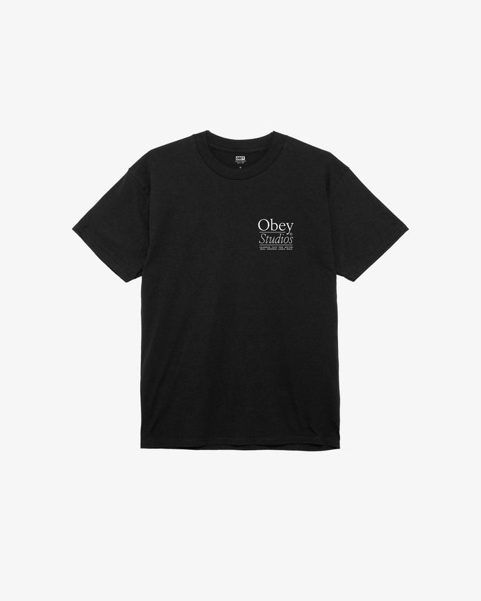 obey studios classic t shirt black