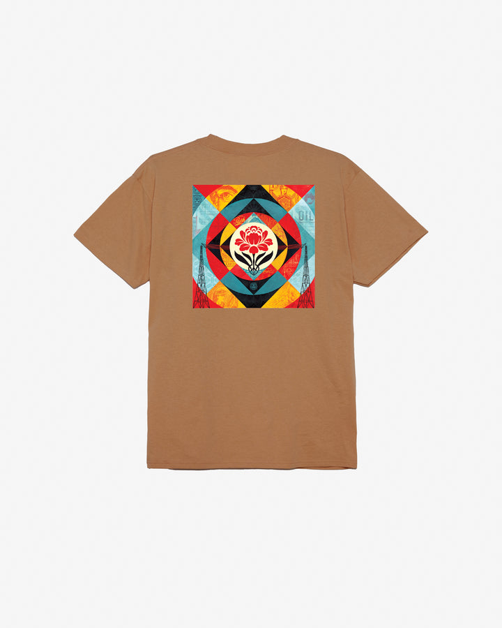 GEOMETRIC POWER CANVAS CLASSIC T-SHIRT BROWN SUGAR