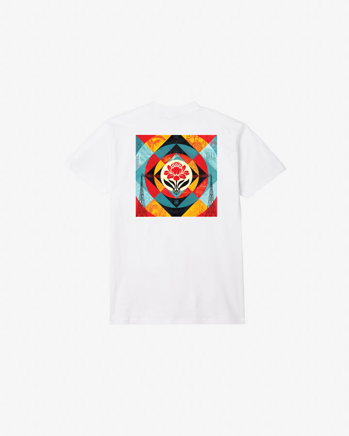 GEOMETRIC POWER CANVAS CLASSIC T-SHIRT WHITE