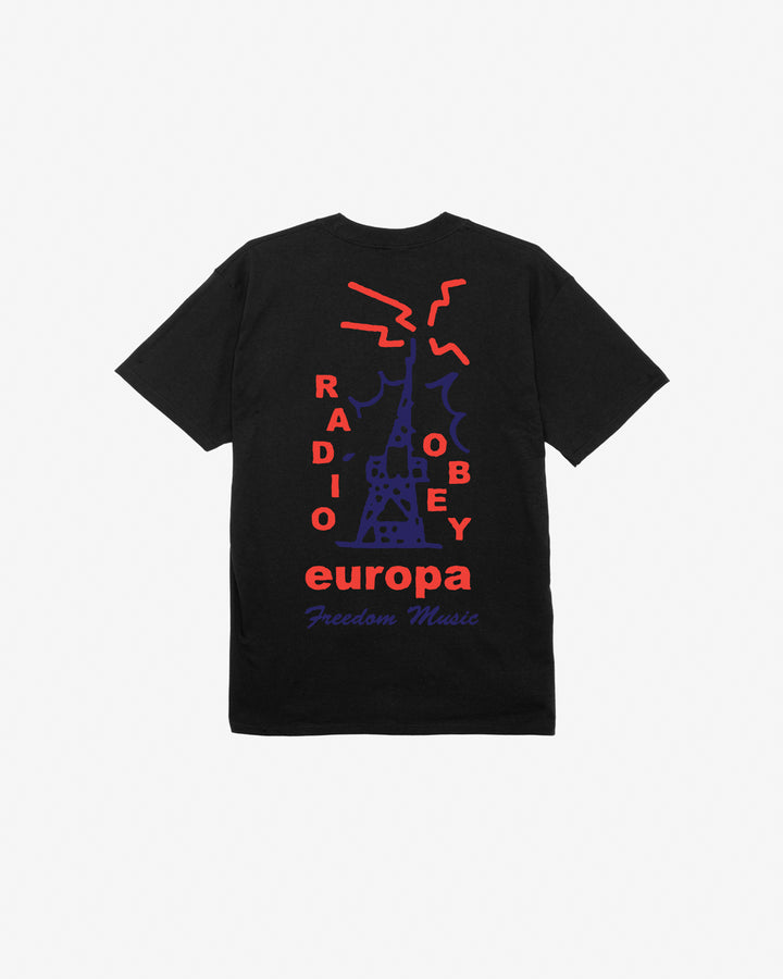 RADIO EUROPA CLASSIC T-SHIRT BLACK