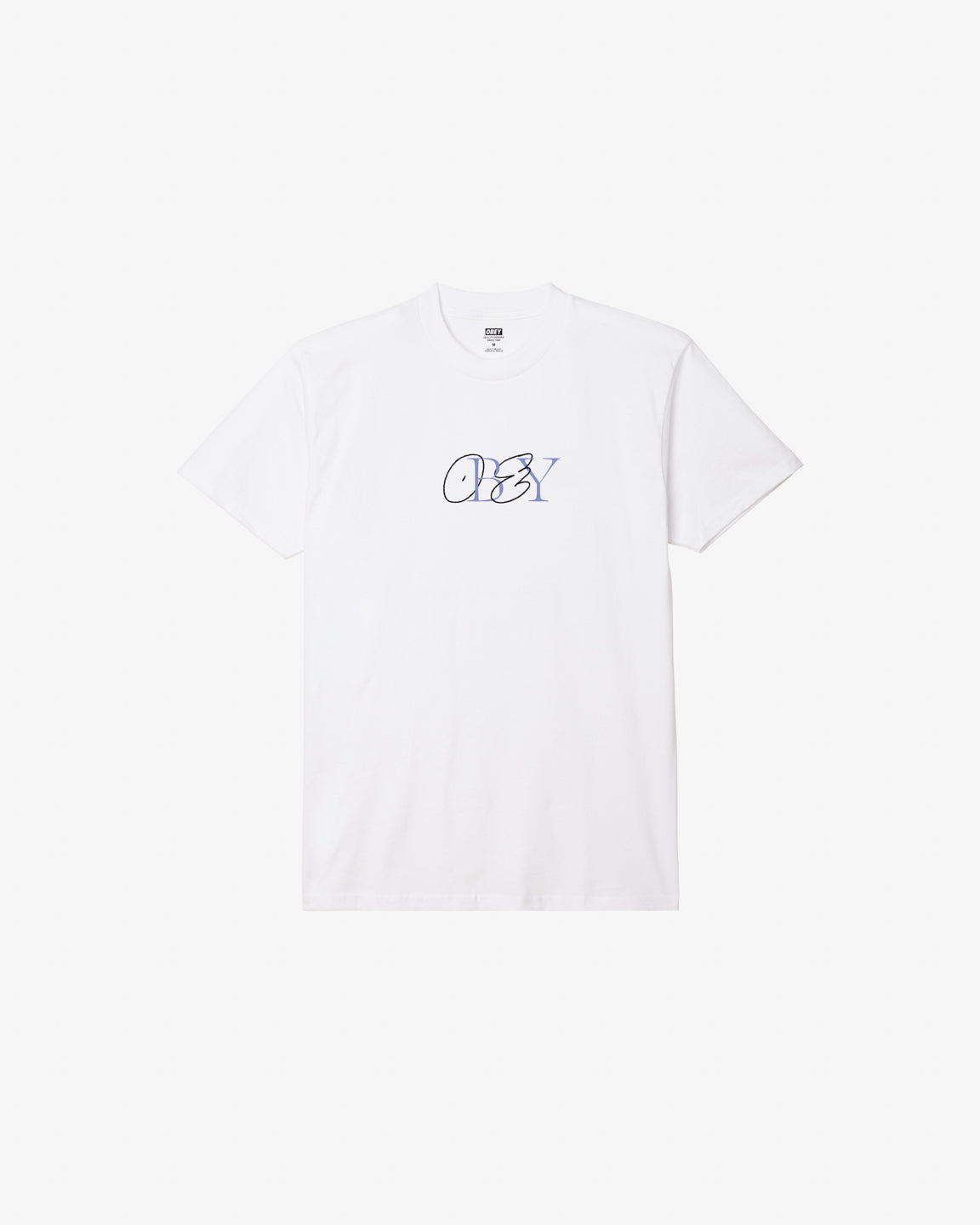 obey doodle classic t shirt white