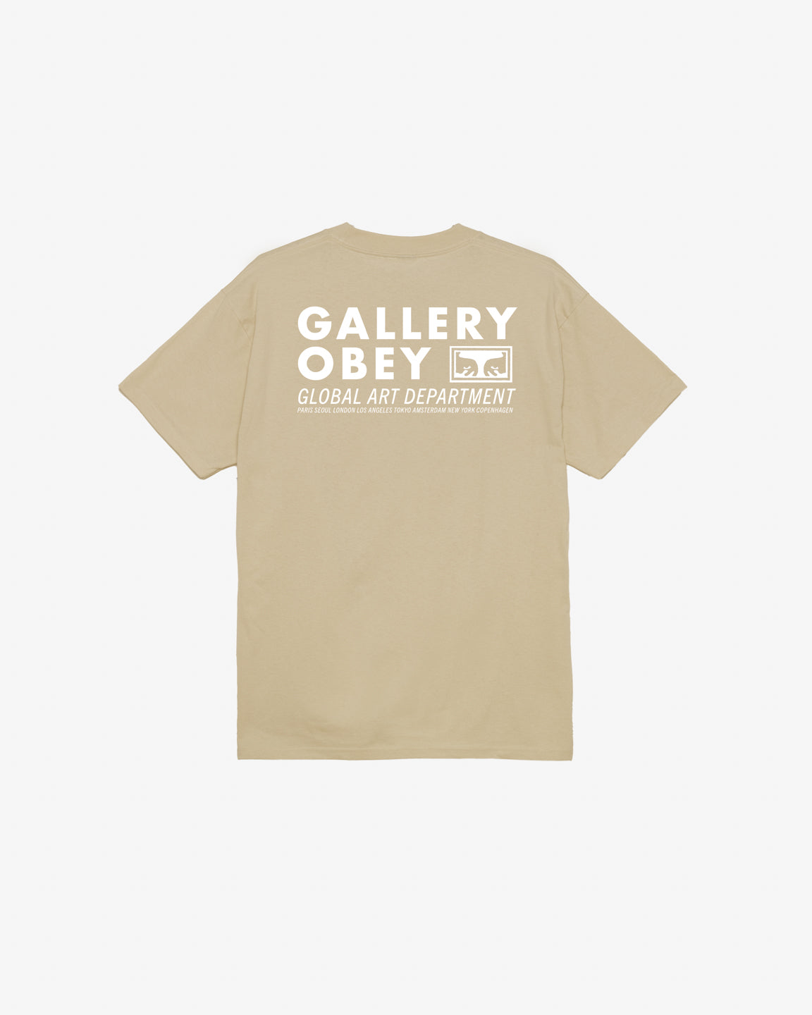 obey global art department classic t shirt sand