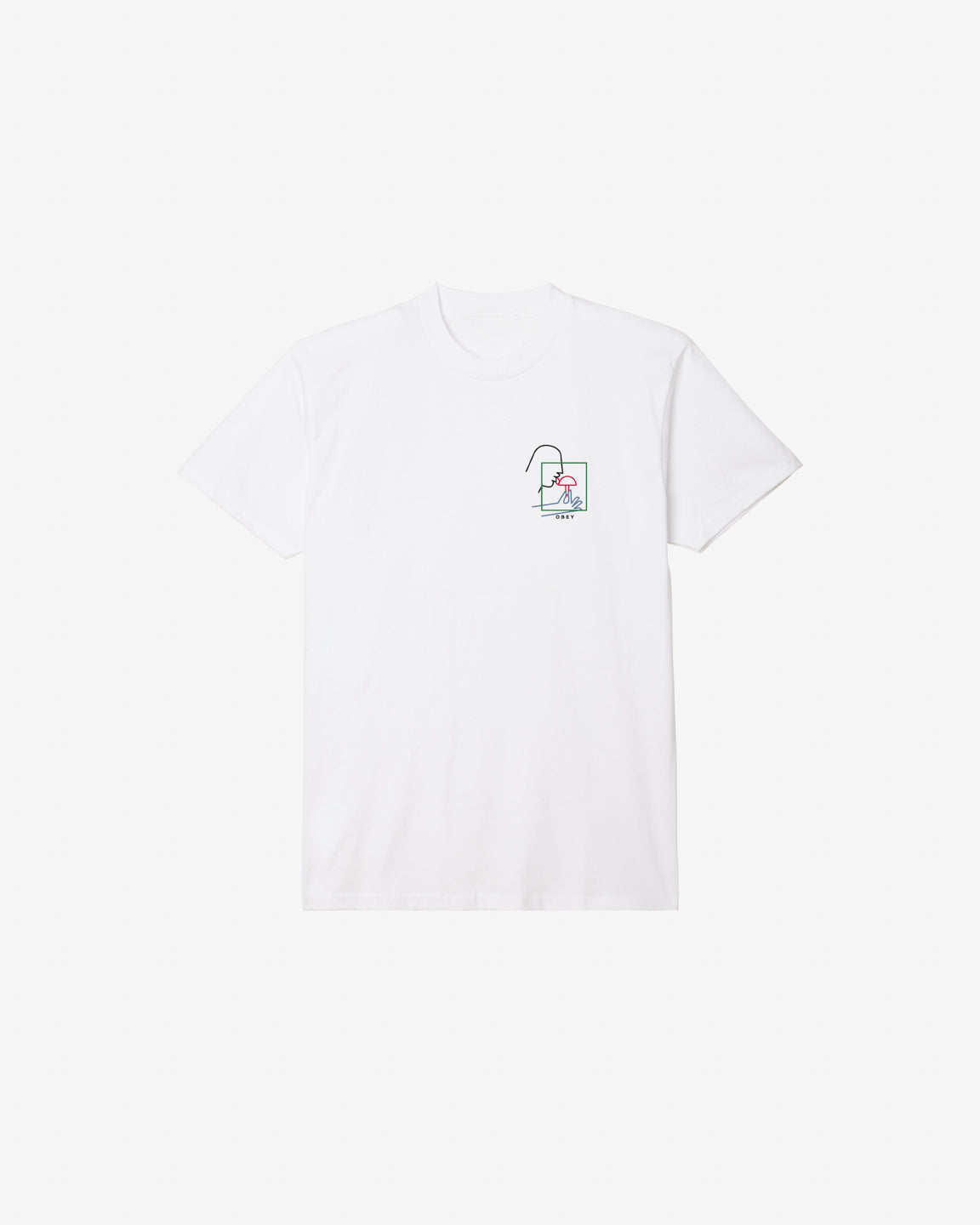 obey taste test classic t shirt white