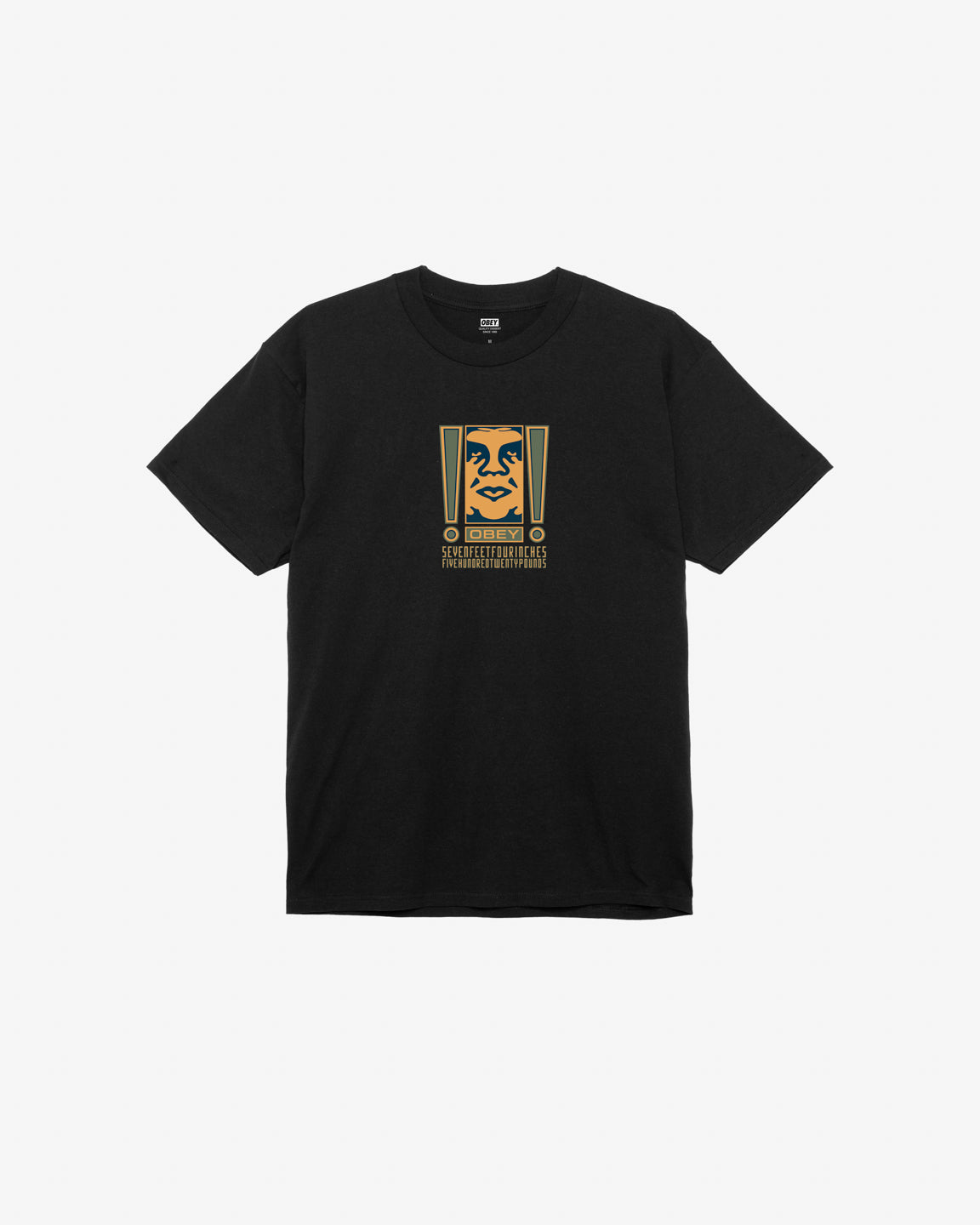 obey double exclamation classic t shirt black