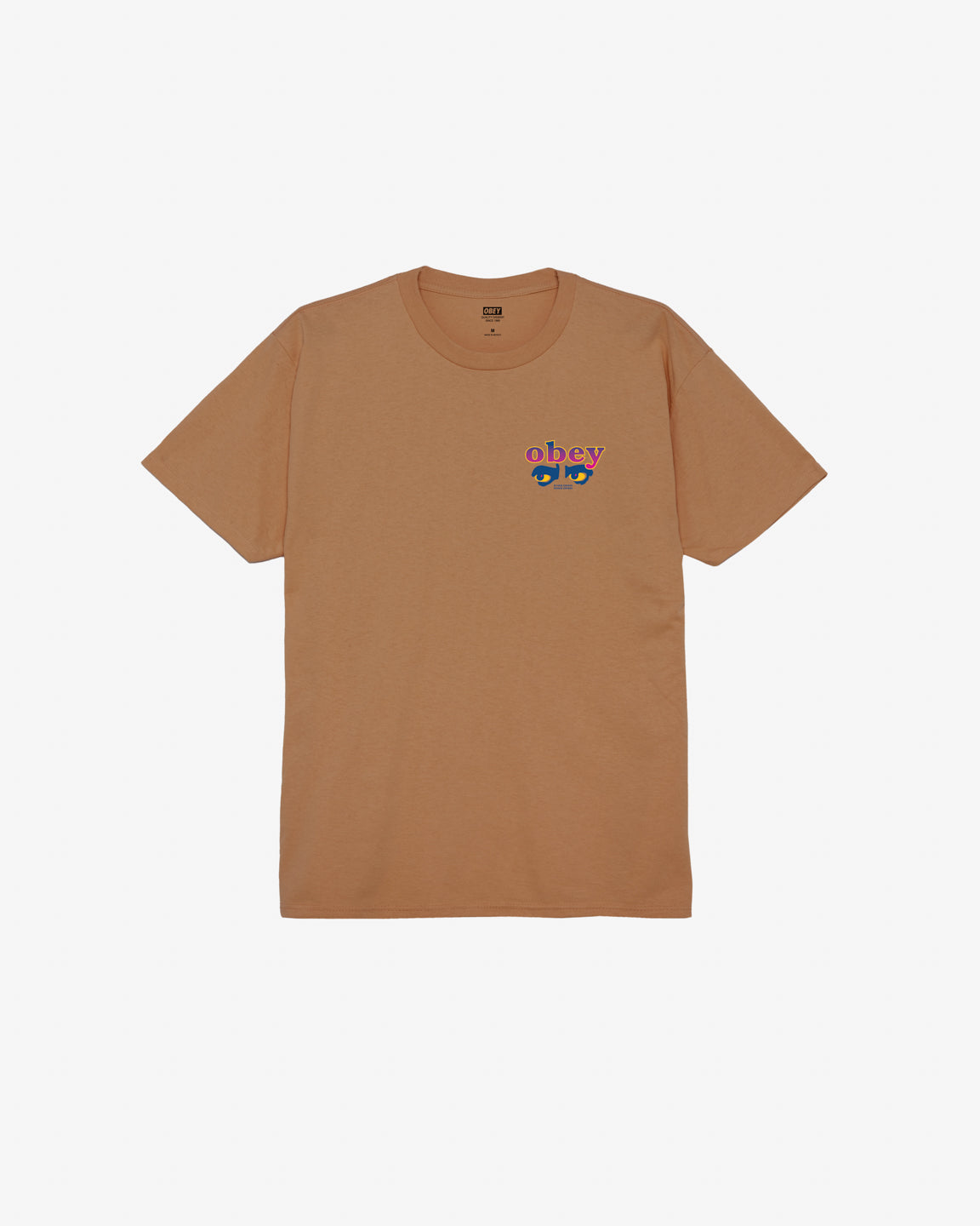 obey eyes open classic t shirt brown sugar