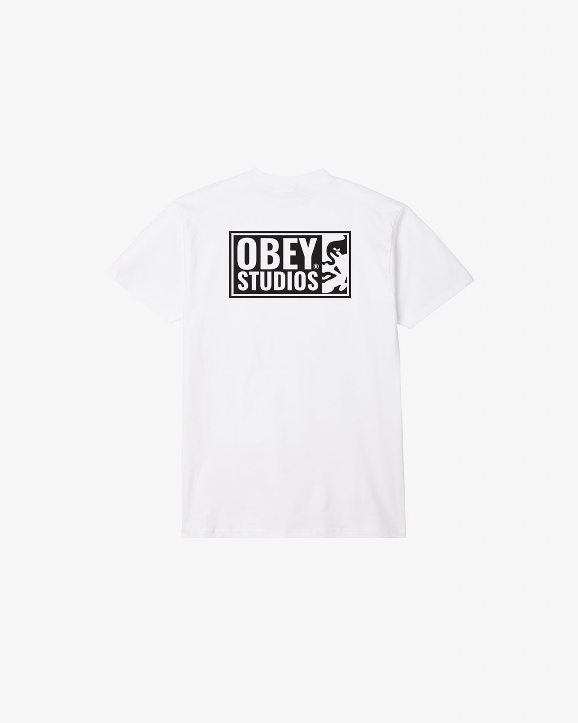 obey studios icon classic t shirt white