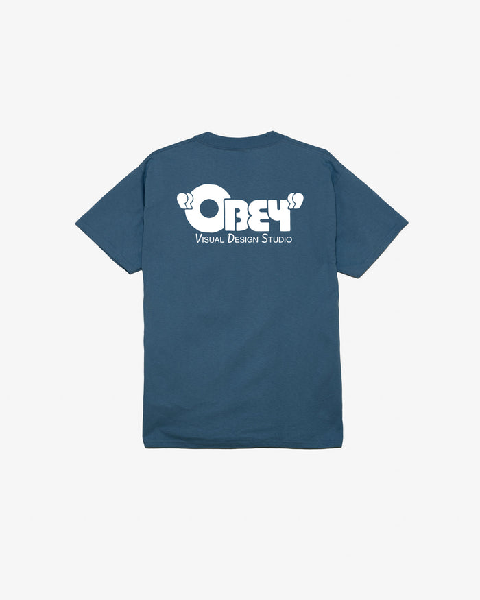 obey visual design studio classic t shirt harbor blue