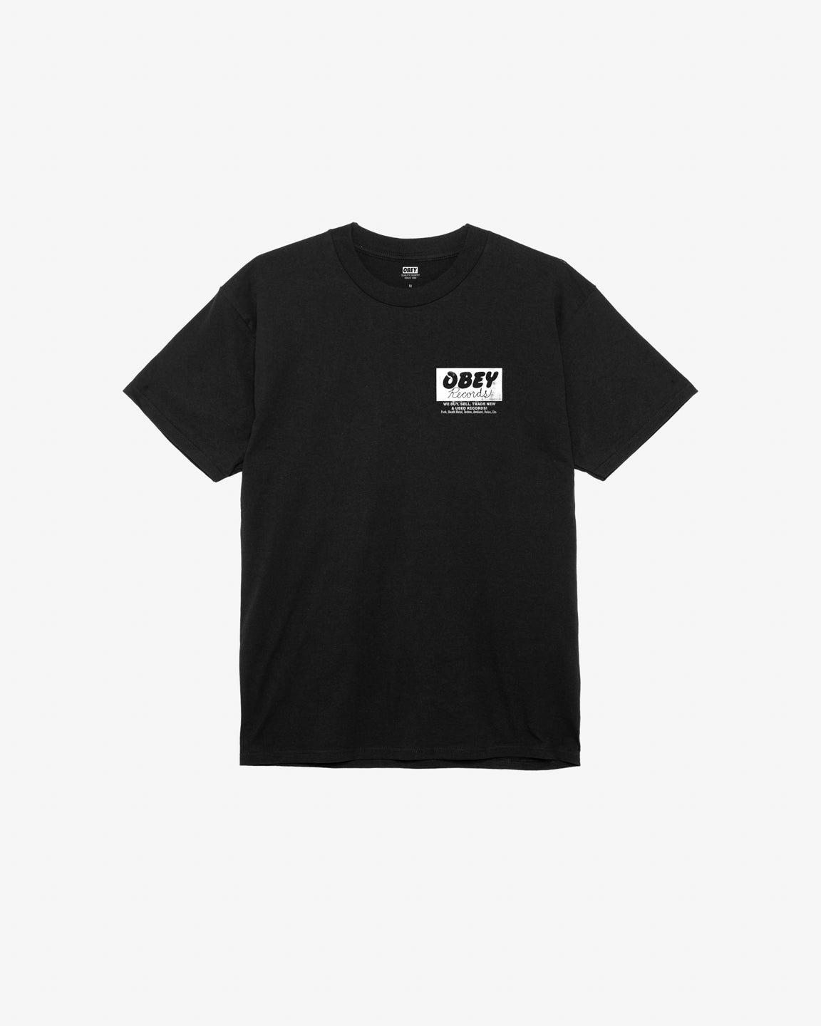 Obey Records Buy Sell Trade T Shirt