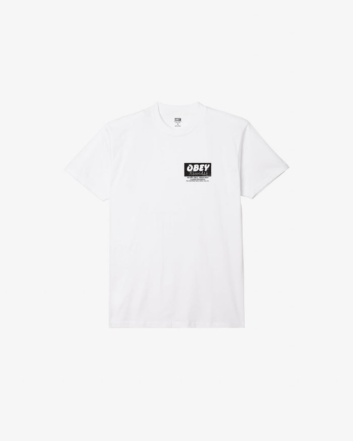 obey records buy sell trade classic t shirt white