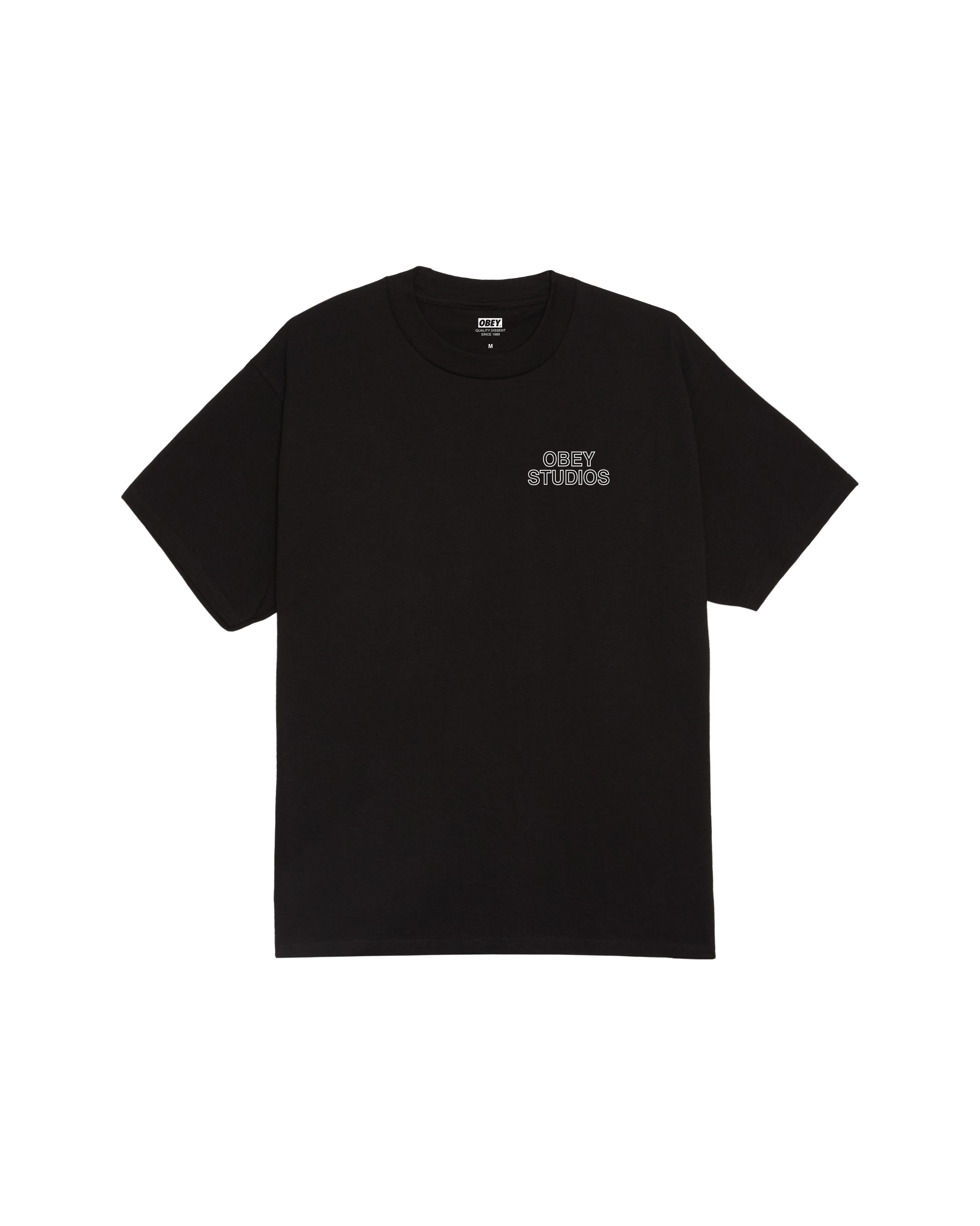 obey studios palette classic t shirt black