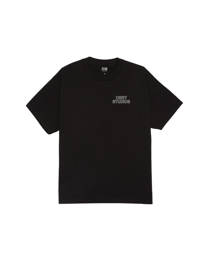 obey studios palette classic t shirt black