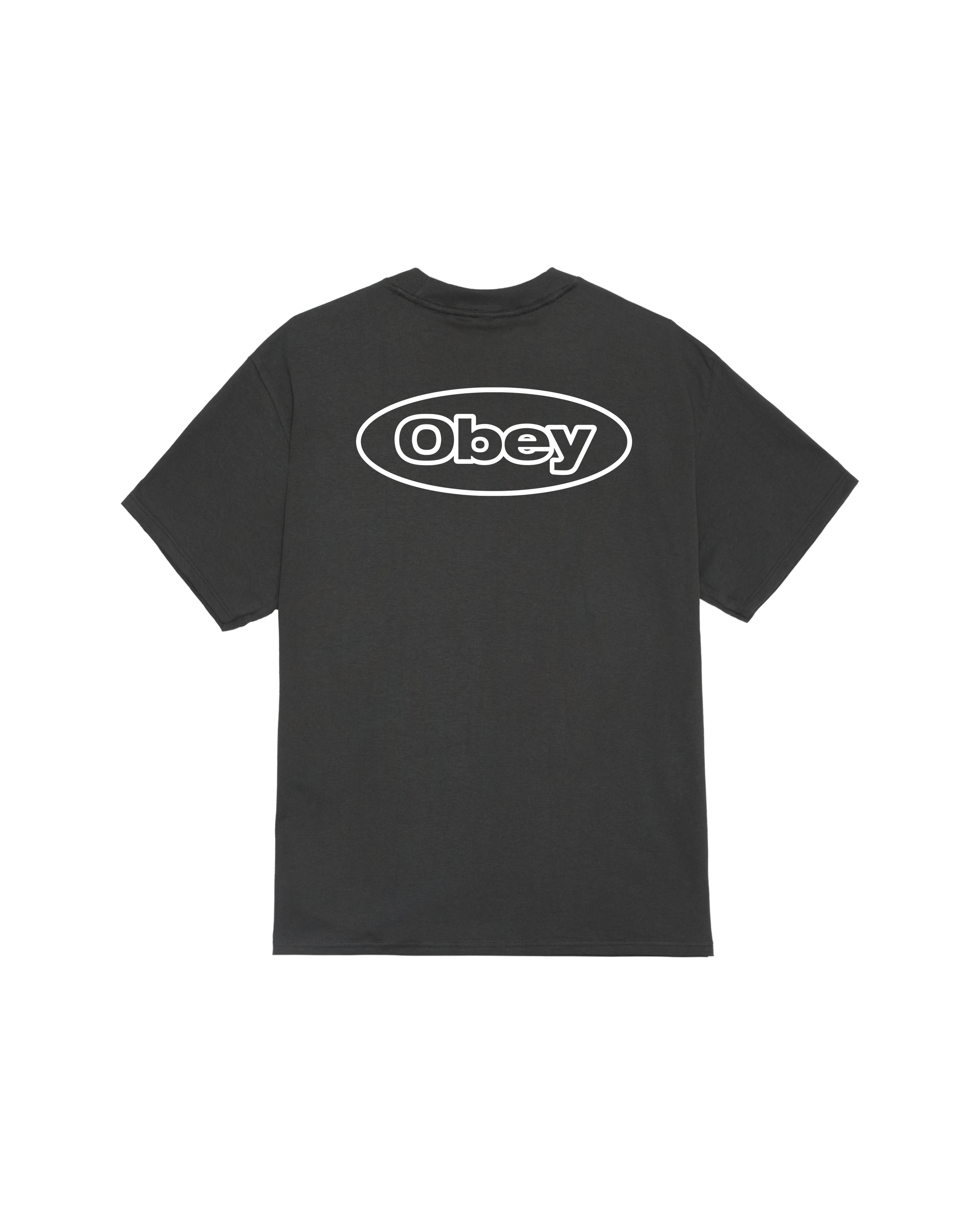 obey reaction classic t shirt vintage black