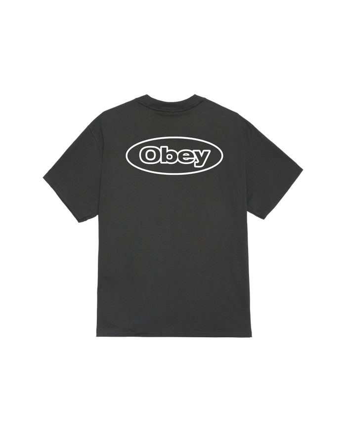 obey reaction classic t shirt vintage black