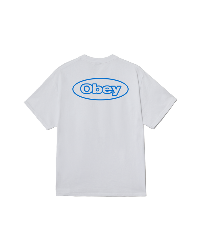 obey reaction classic t shirt white