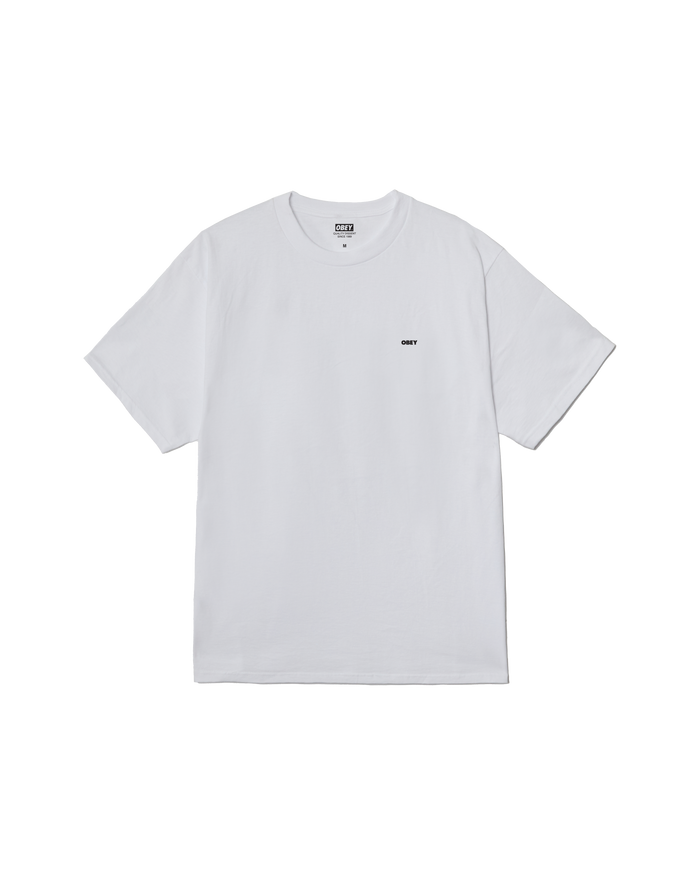 obey class dropout classic t shirt white