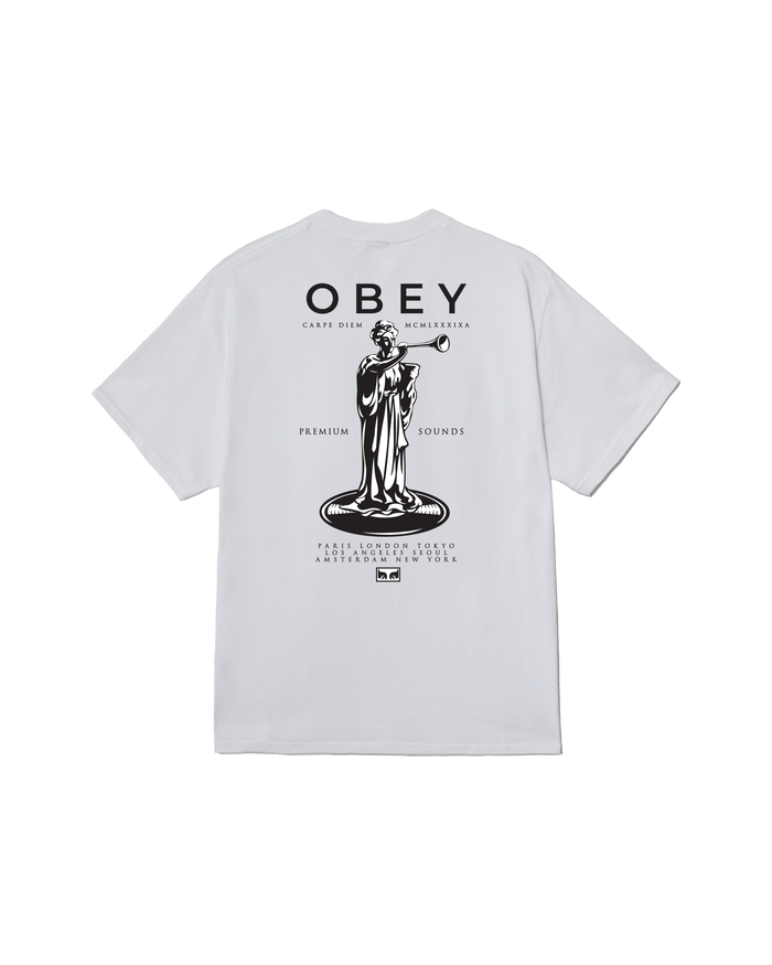 obey premium sounds classic t shirt white