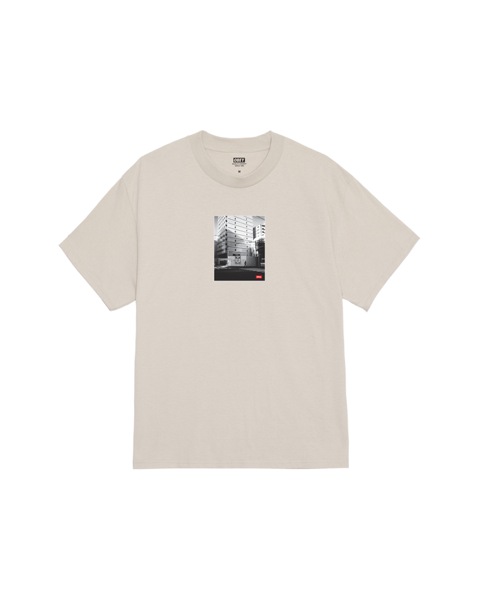 obey osaka photo classic t shirt silver grey