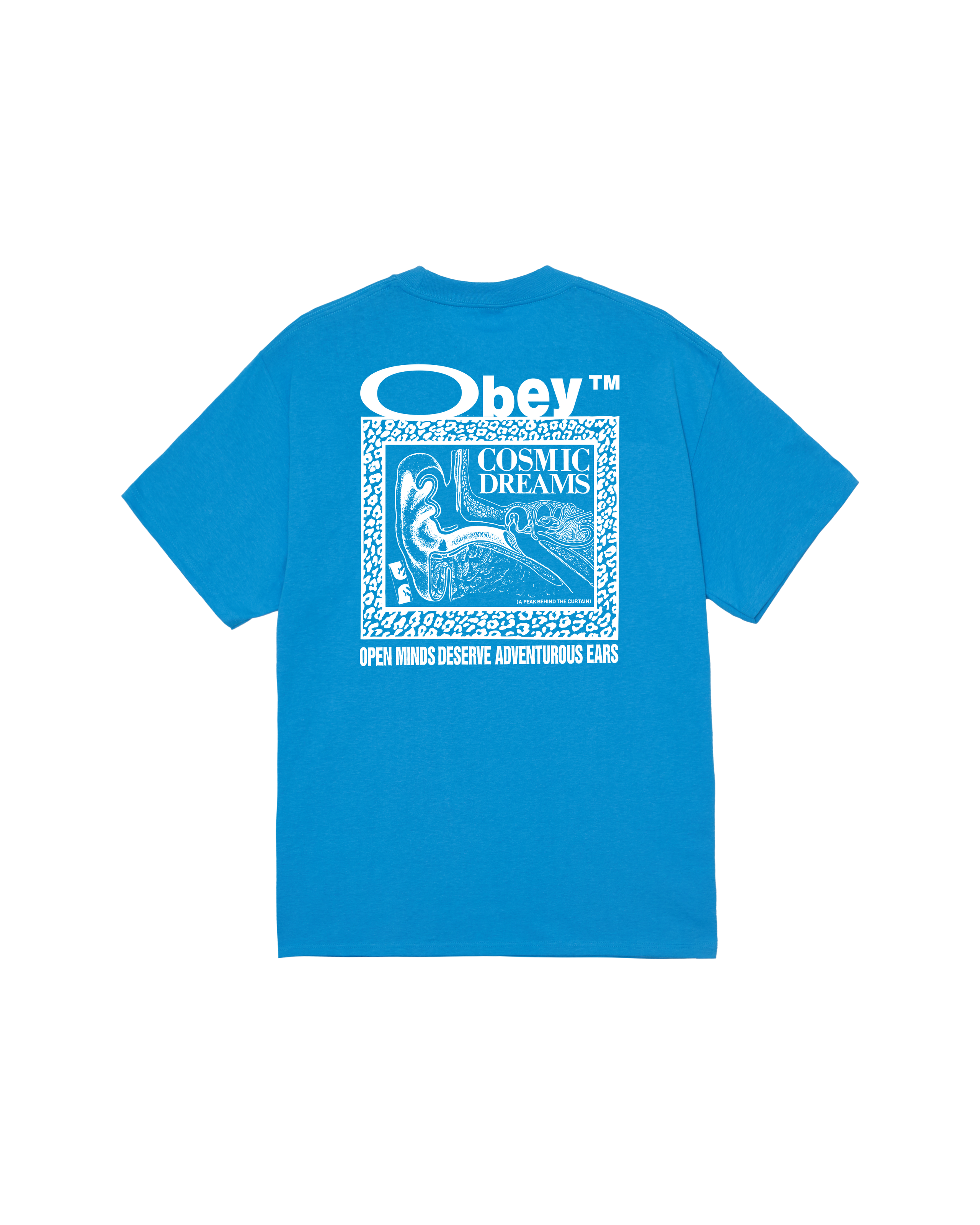 obey cosmic dreams classic t shirt azure blue