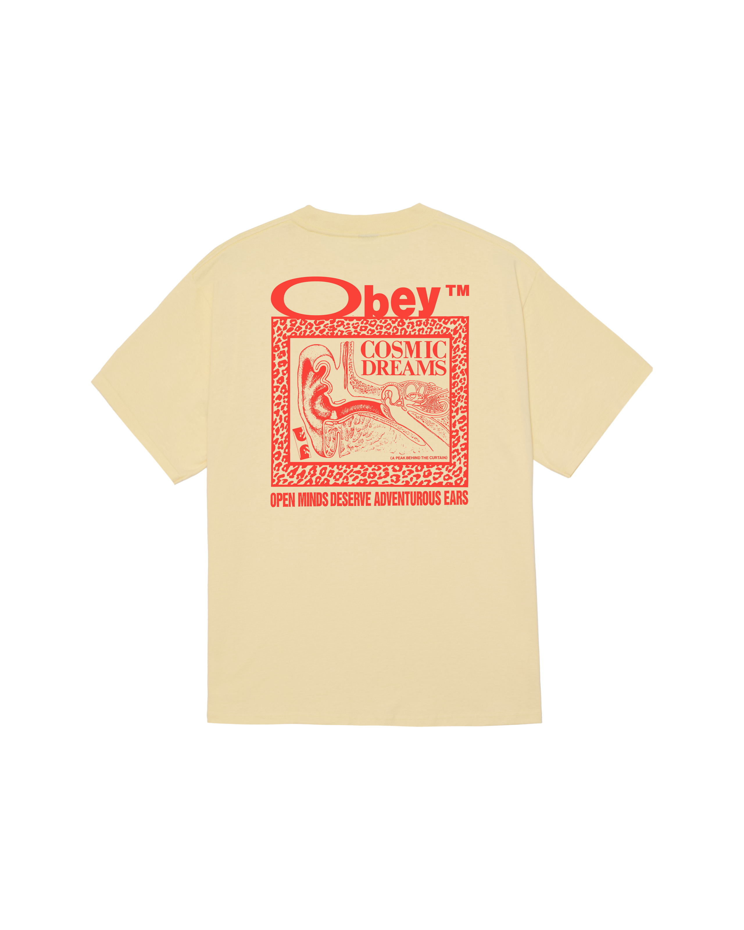 obey cosmic dreams classic t shirt pale yellow