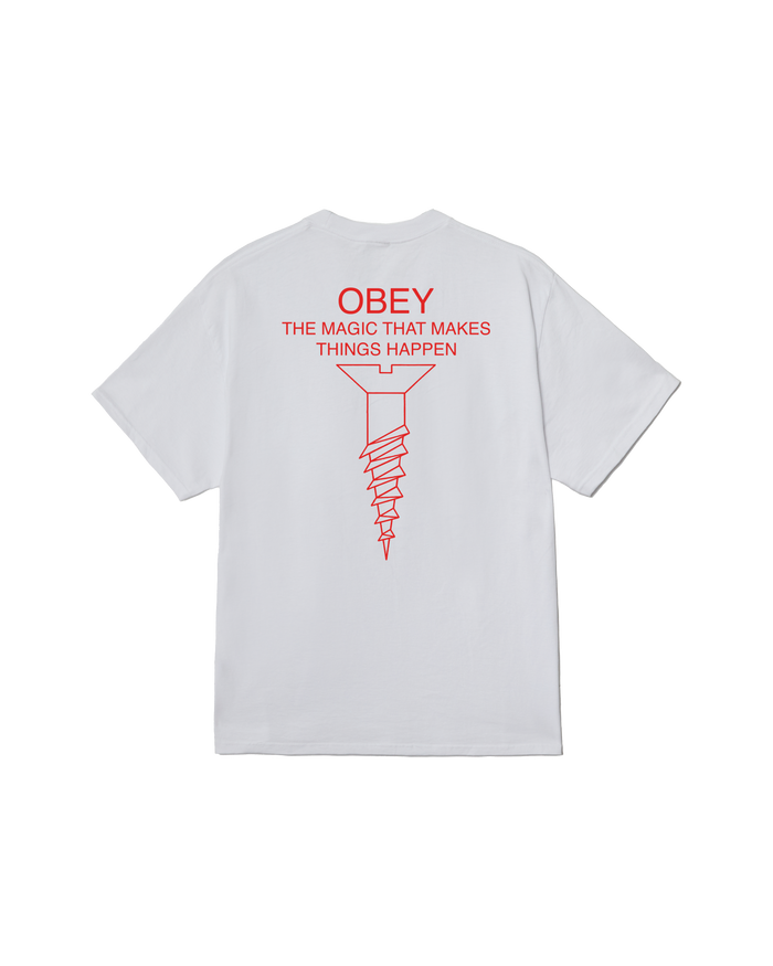 obey magic classic t shirt white