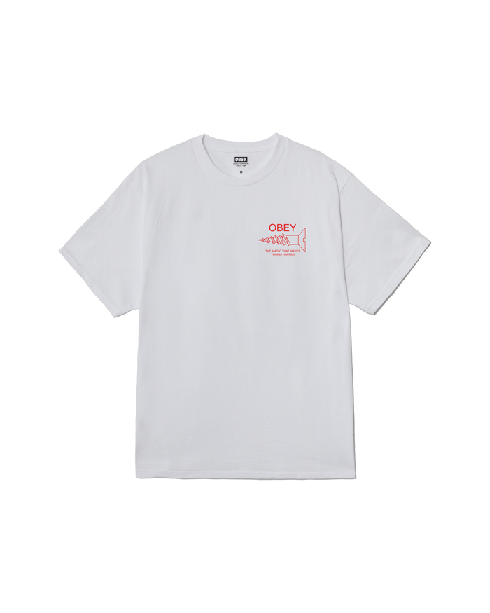 obey magic classic t shirt white