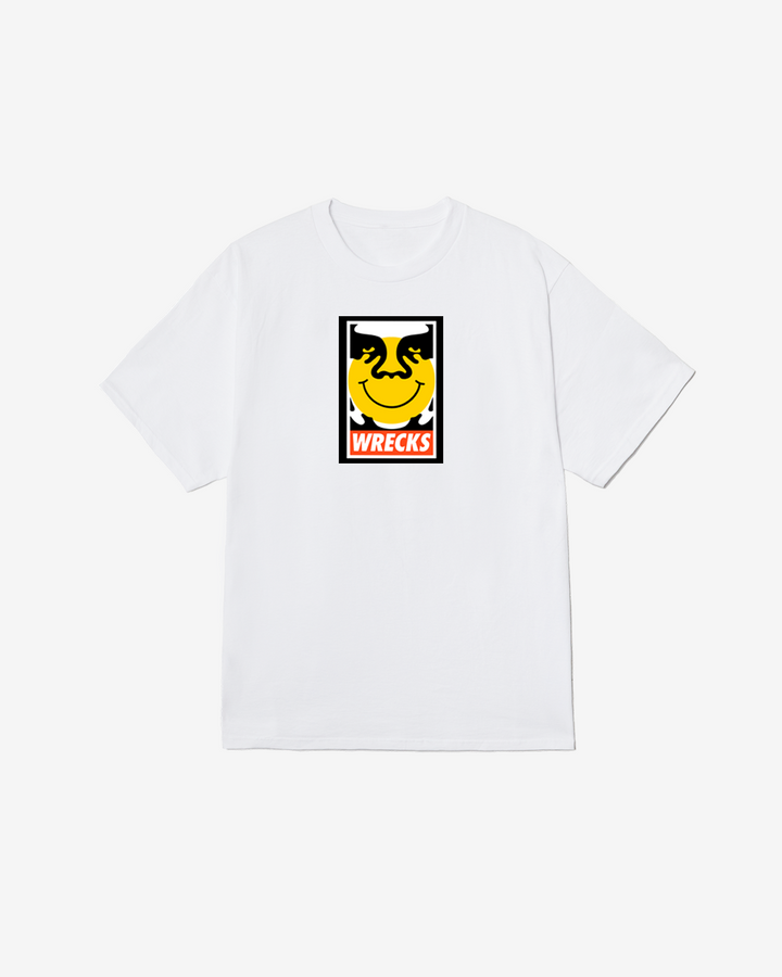 OBEY x WRECKS CLASSIC T-SHIRT WHITE