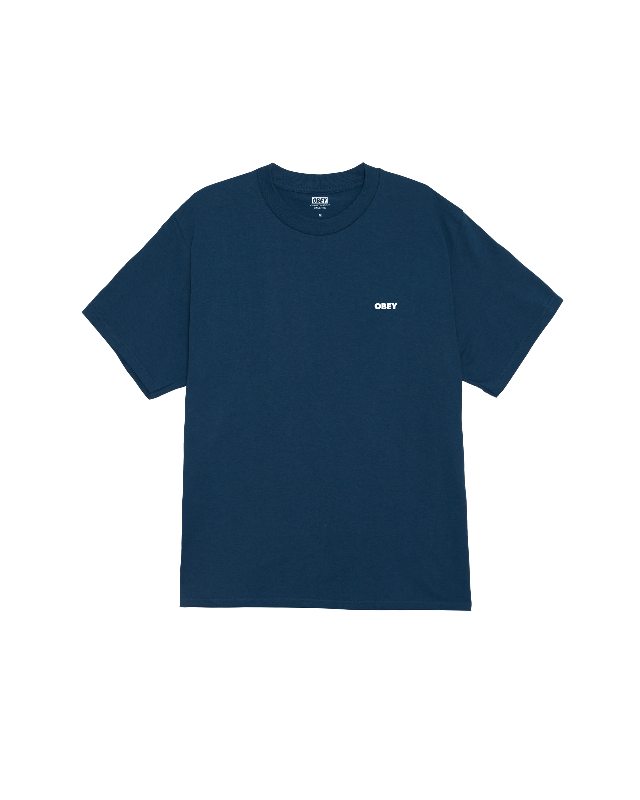 obey-exclamation-classic-t-shirt-harbor-blue (zoomed)