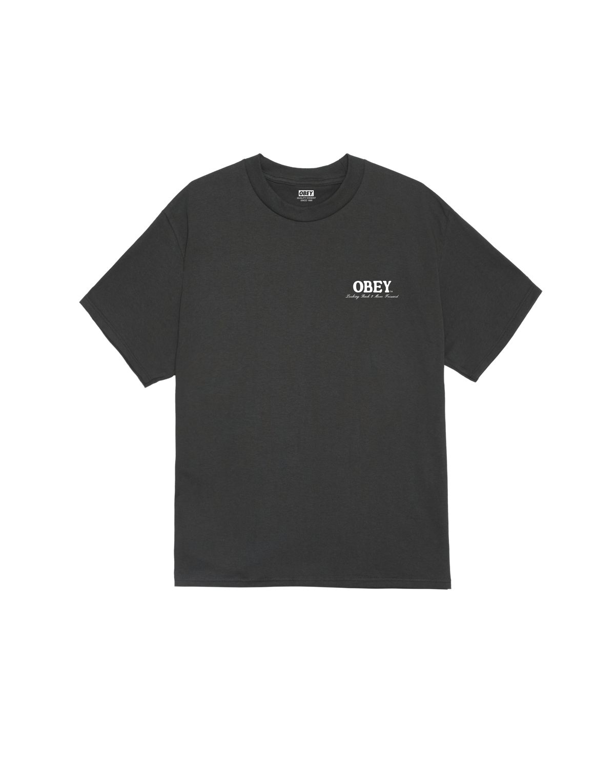 obey move forward classic t-shirt vintage black